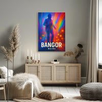Bangor Maine Vibrant Tribute Wanderlust Poster