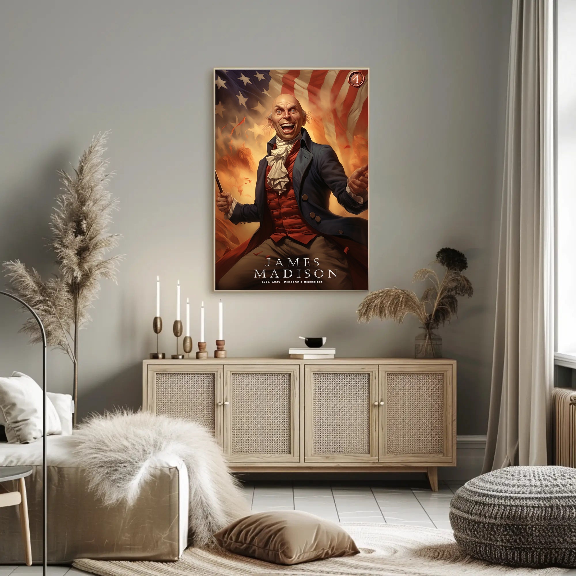 James Madison Patriotic Poster