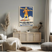 Winter Pleasures In Villars-Bretaye Poster