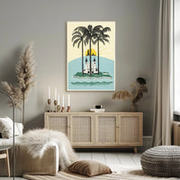 Tropical Sunrise Over Malang Poster PosterGoat