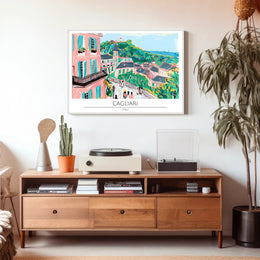 Vibrant Cagliari Poster PosterGoat