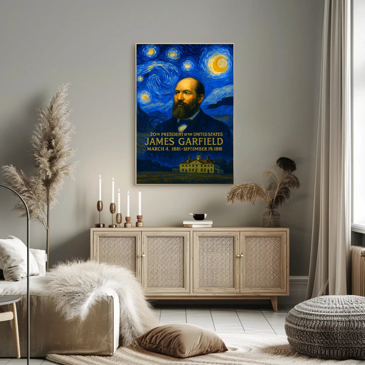 James A. Garfield 20th President of the United States Presidential Masterpiece Series Poster