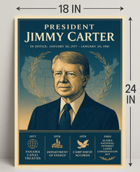 Jimmy Carter Leadership Gallery Print PosterGoat