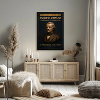 Andrew Johnson Dignified Historical Presidential Poster
