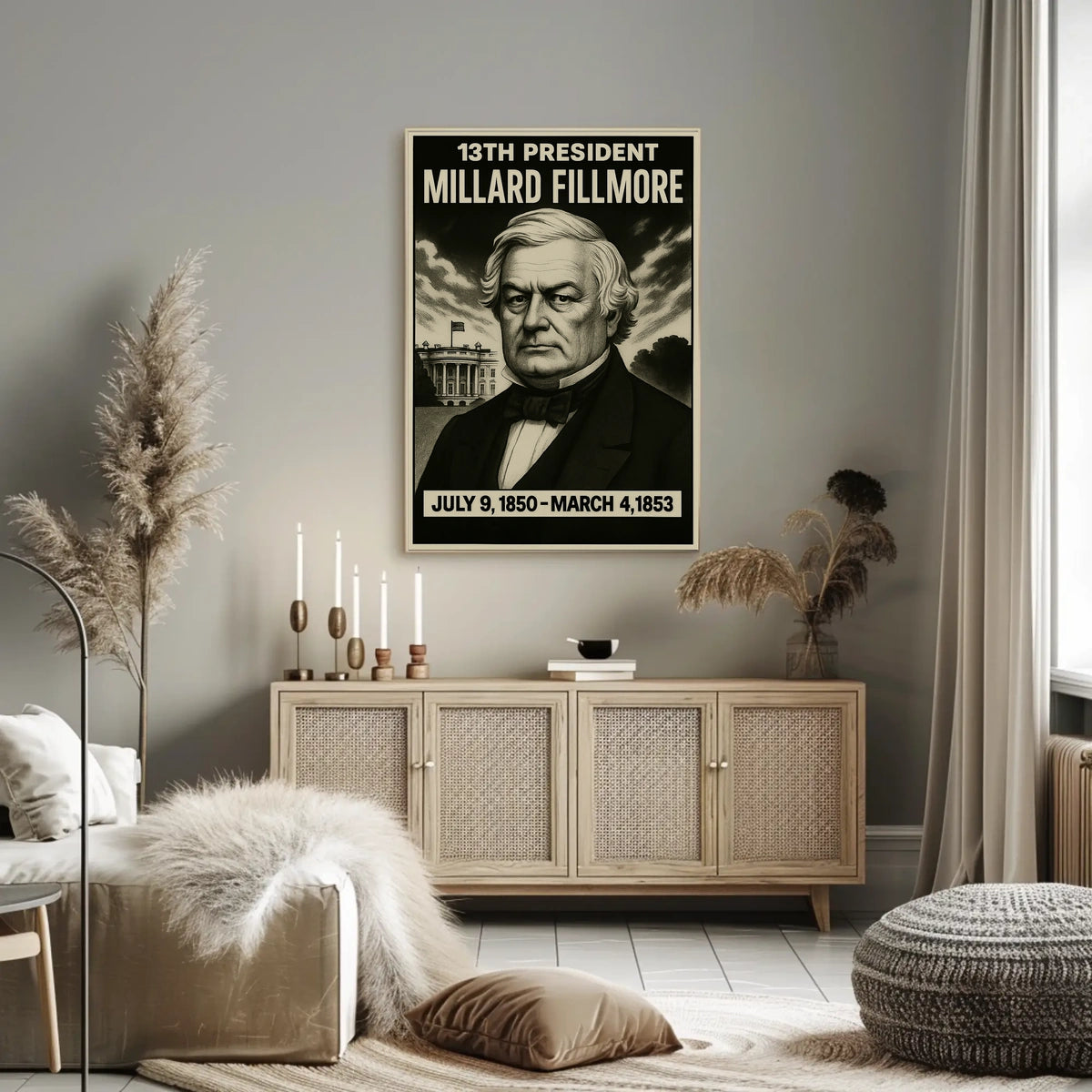 Millard Fillmore 13Th President Poster