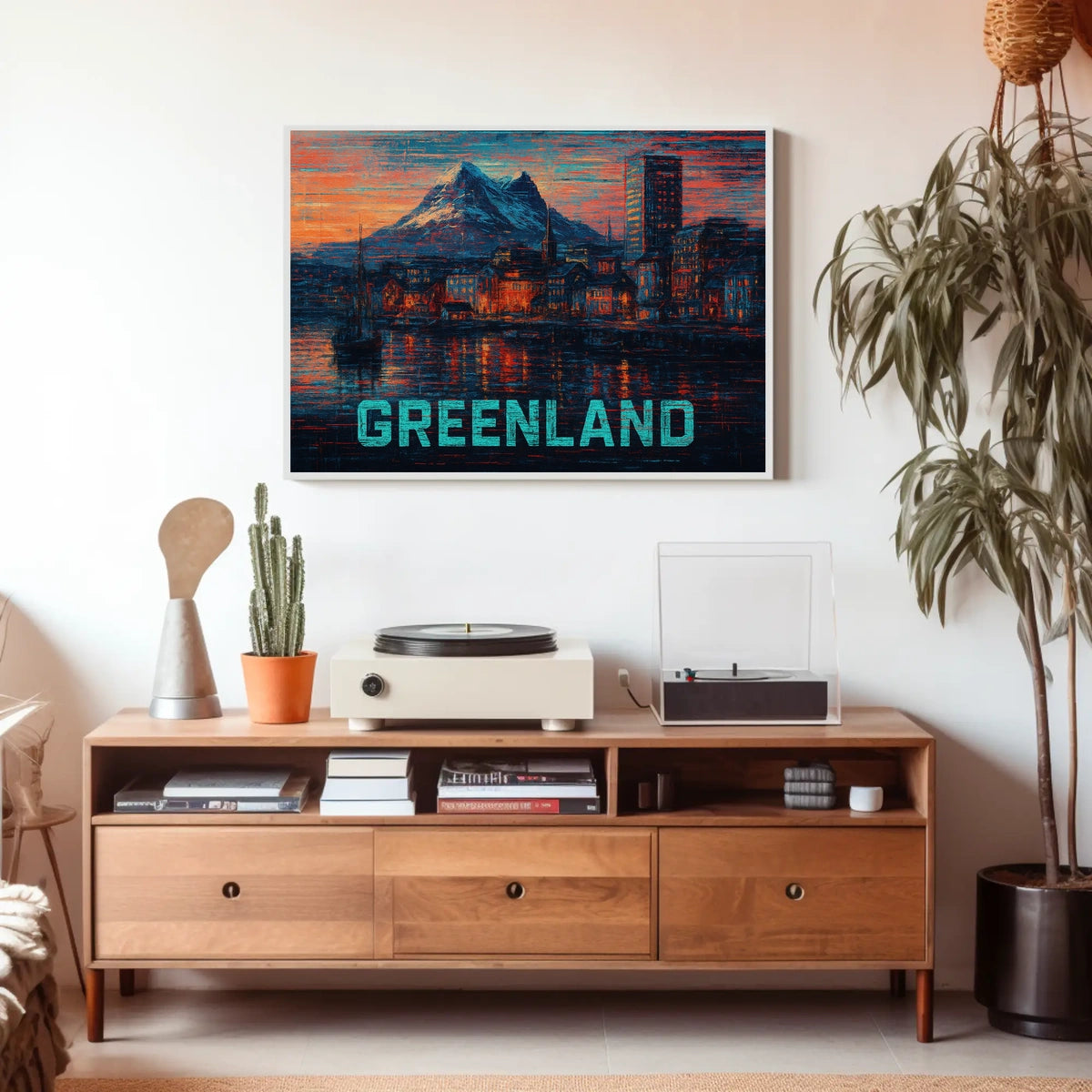 Greenland A Vibrant Landscape Poster