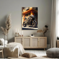 Urban Motorcycle Adventure Poster PosterGoat