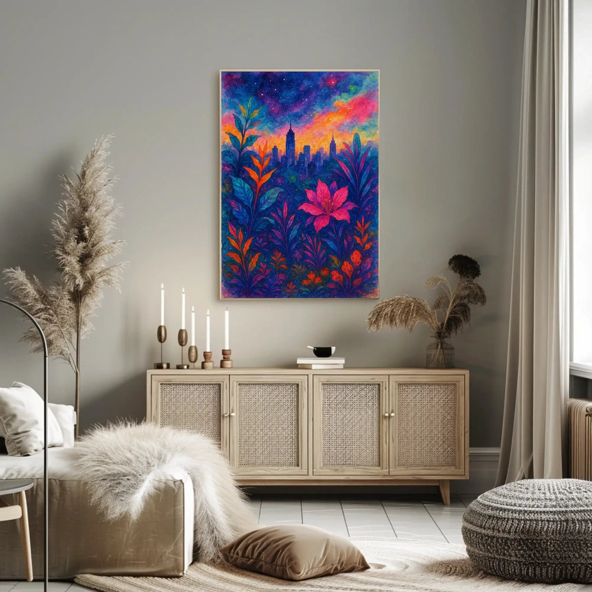 Cityscape In Bloom Poster