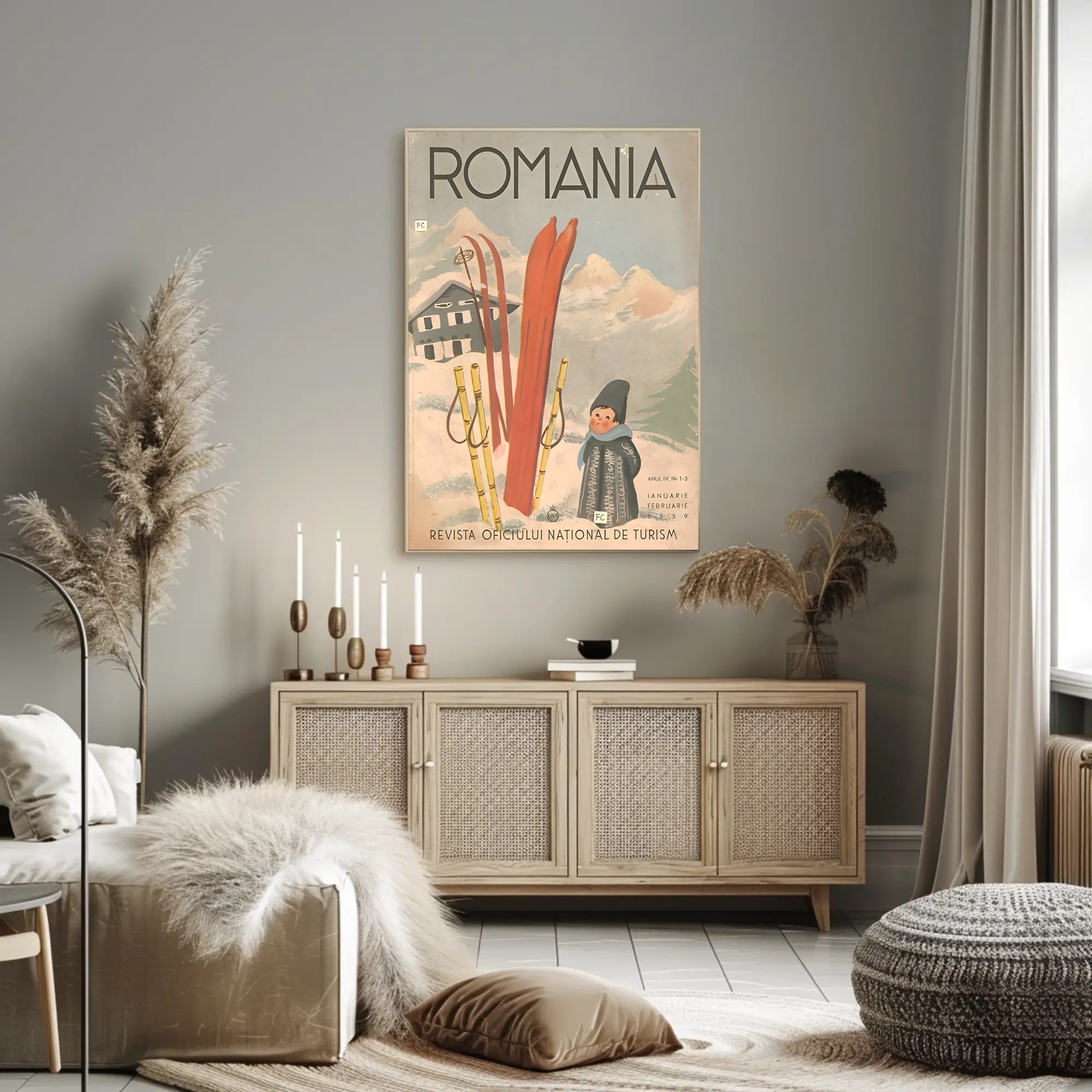 Winter Tourism in Romania Poster PosterGoat