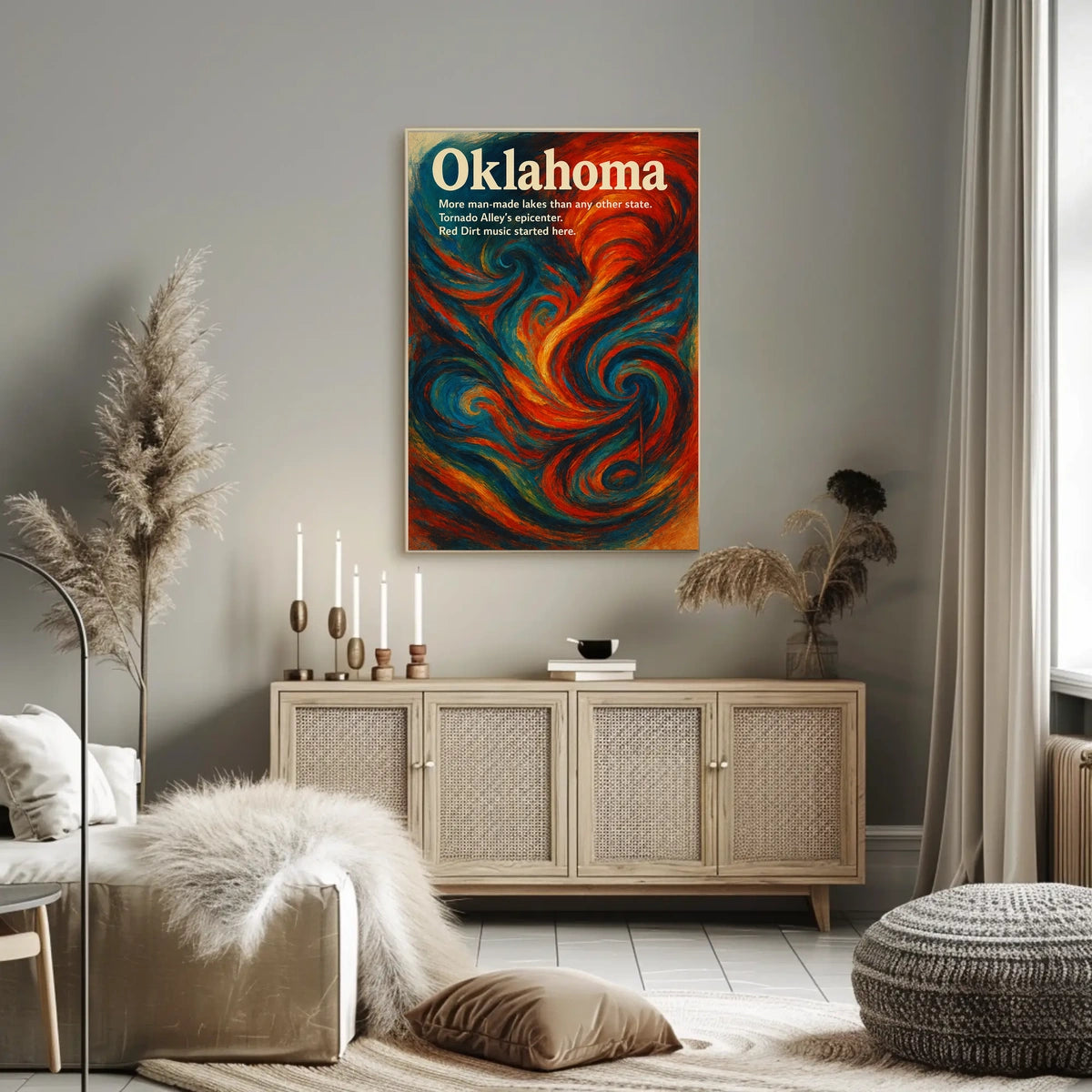 Oklahoma A Vibrant State Poster