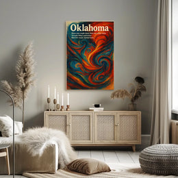 Oklahoma A Vibrant State Poster