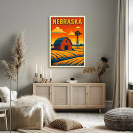 Nebraska Countryside Poster