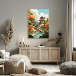 Tranquil Pagoda Retreat Poster