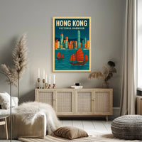 Victoria Harbour Scenic Travel Poster
