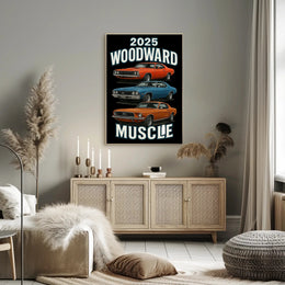 2025 Woodward Muscle Car Event Poster