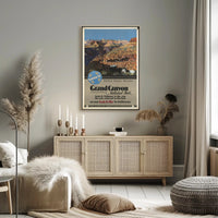 Grand Canyon Vintage Travel Poster Print