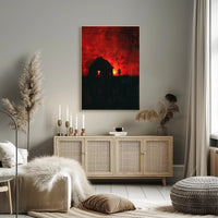 Haunting Silhouette Horror Scene Artistic Poster PosterGoat