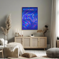 Massachusetts A Vibrant Tribute Poster