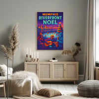 Memphis Riverfront Noël Poster
