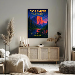 Yosemite National Park Majesty in Granite Poster PosterGoat