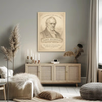 James Buchanan 15th President Sketch Poster Art Print PosterGoat