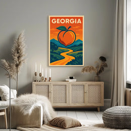 Georgia Peach Poster