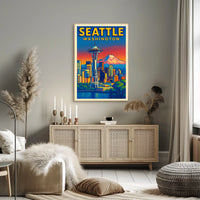 Seattle Skyline Poster