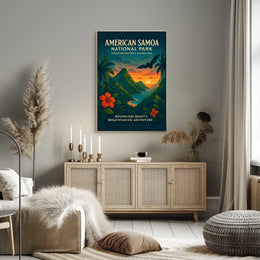 American Samoa Tropical Scenery National Park Poster