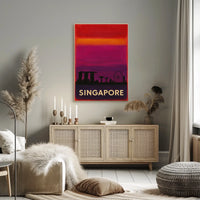 Singapore Skyline Poster