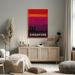 Singapore Skyline Poster