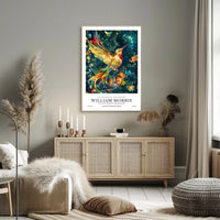 Artistic Heritage: Vibrant Bird in British Design Poster