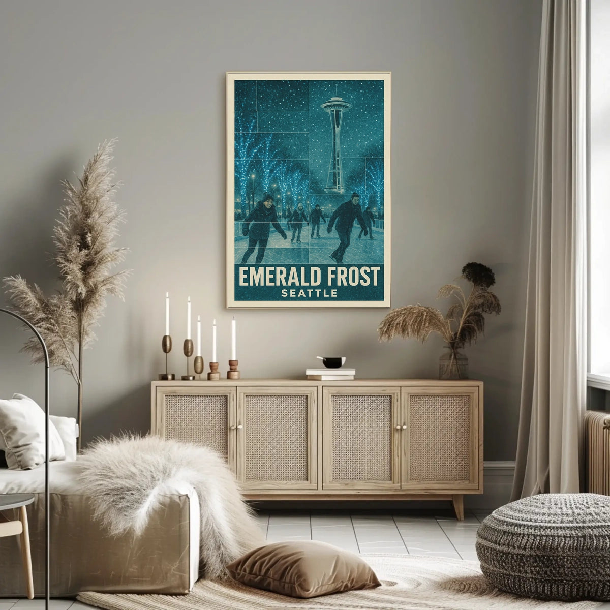 Emerald Frost Seattle Poster