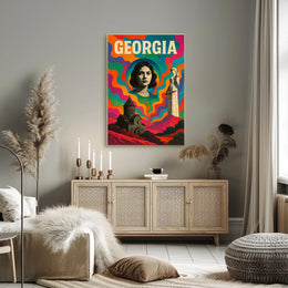 Georgia A Vibrant Tribute Poster