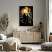 Celestial Cityscape Poster
