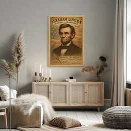 Abraham Lincoln Vintage Art Historical or Presidential Poster