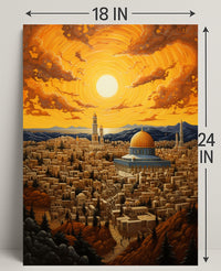 Radiant Cityscape Poster