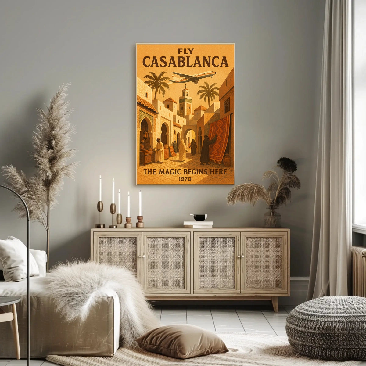Fly Casablanca The Magic Begins Here Poster