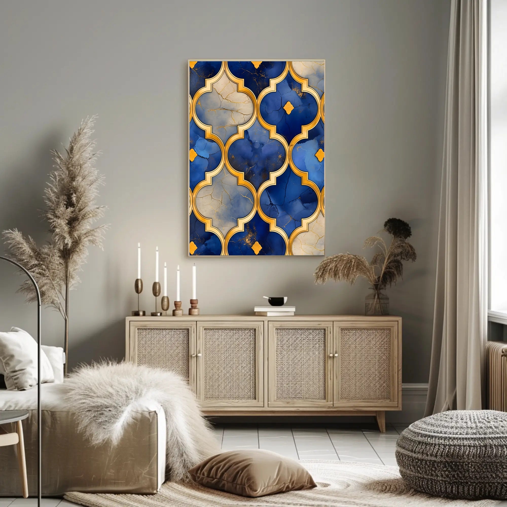 Ornate Geometric Luxury Wall Art Poster - Cultural Heritage