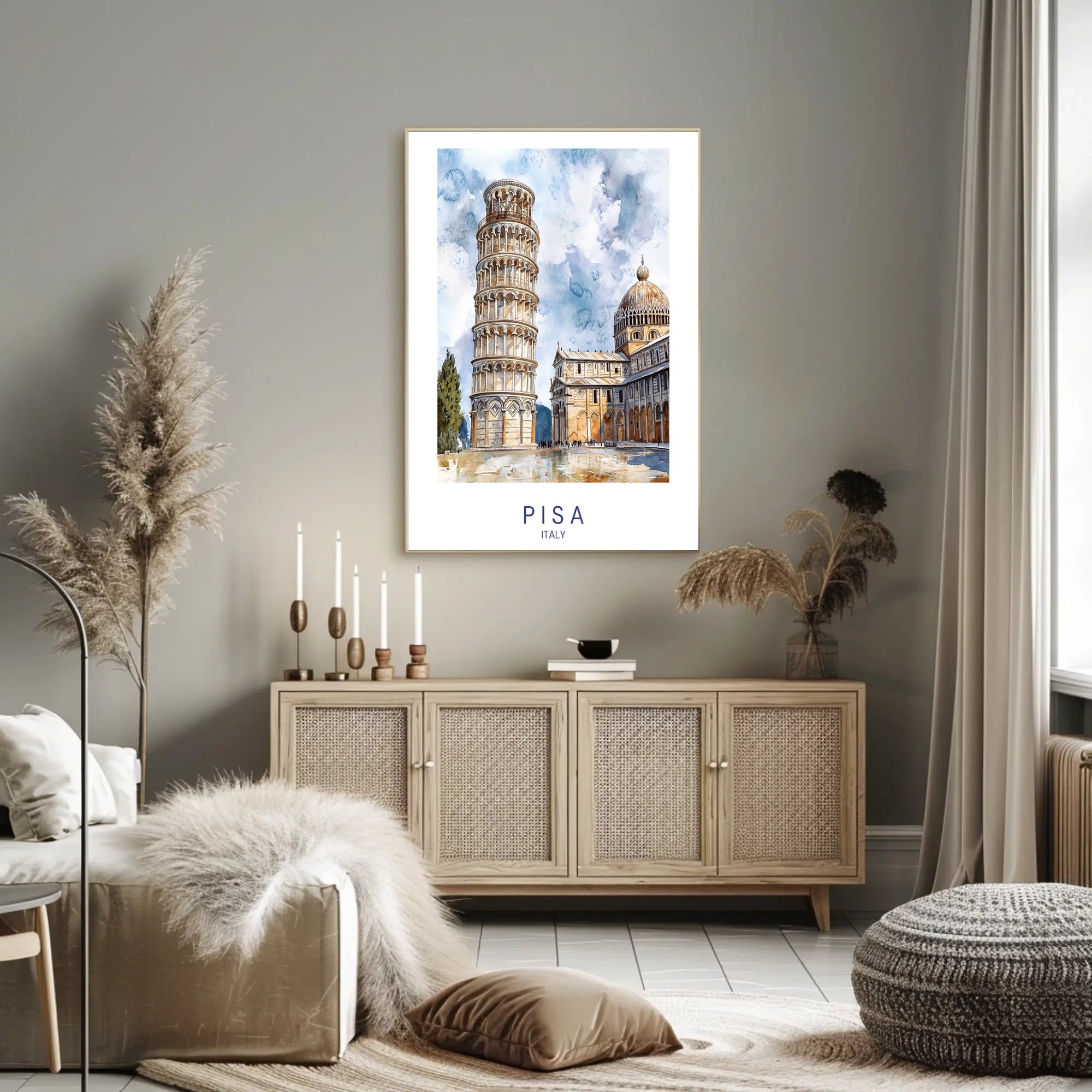 Pisa Art Poster PosterGoat