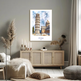 Pisa Art Poster PosterGoat