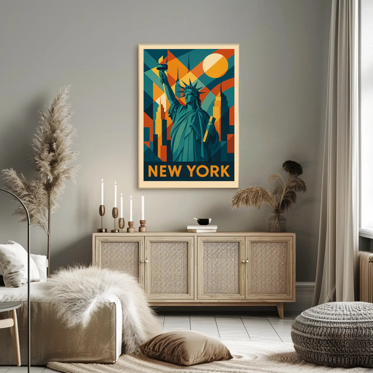 New York Iconic Skyline Poster