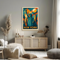 New York Iconic Skyline Poster