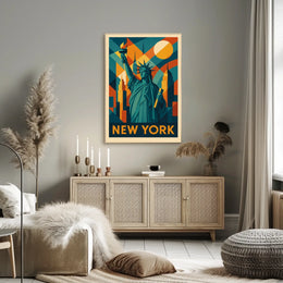 New York Iconic Skyline Poster