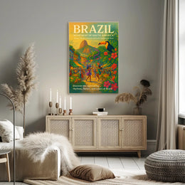 Brazil Heartbeat of South America Poster Art Print PosterGoat