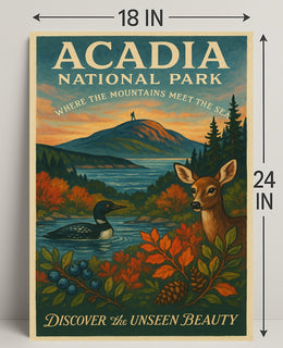 Acadia National Park Nature Serenity National Park Poster