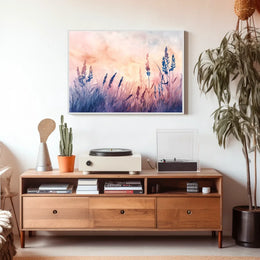 Serene Nature-Inspired Watercolor Landscape Art Poster