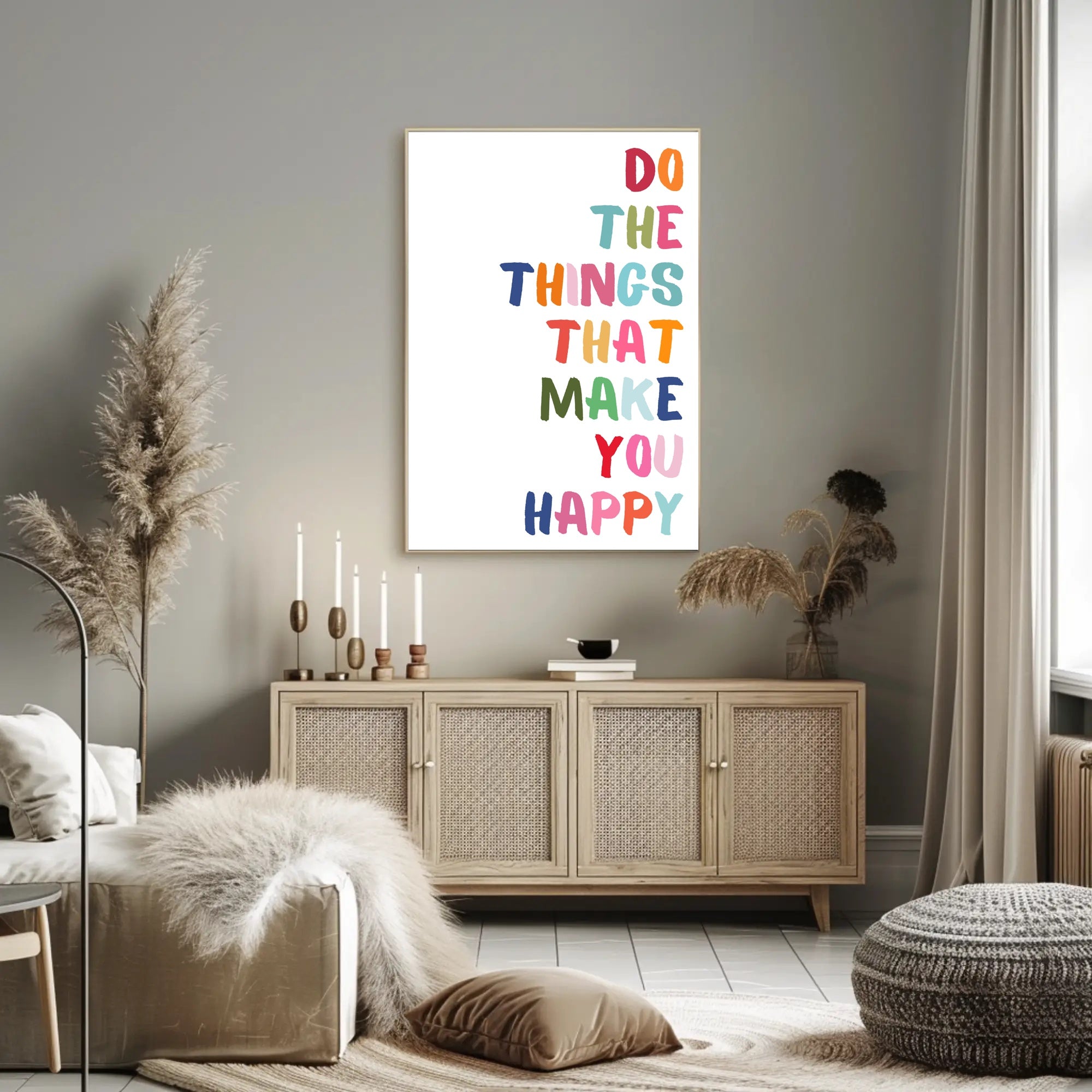 Motivational Poster: Uplifting Hand-Lettered Typography Art PosterGoat