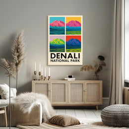 Denali National Park A Pop Art Perspective Poster