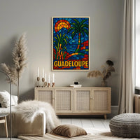 Guadeloupe Mosaic Art Poster