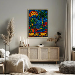 Guadeloupe Mosaic Art Poster